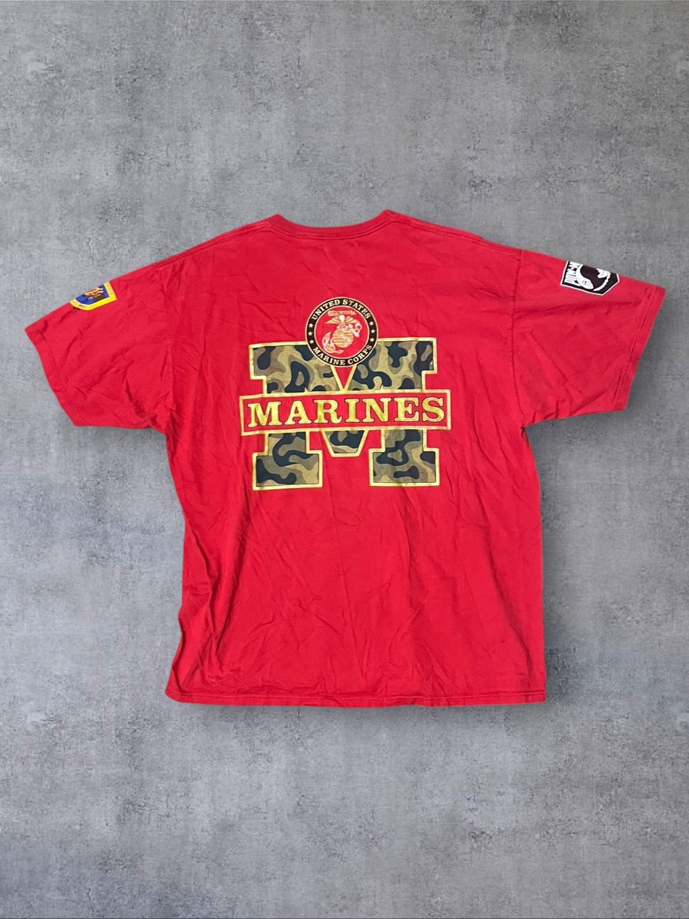 Vintage 1989 Vietnam Marines U.S. Milotary Jerzees Sz XL 100% Cotton T-Shirt